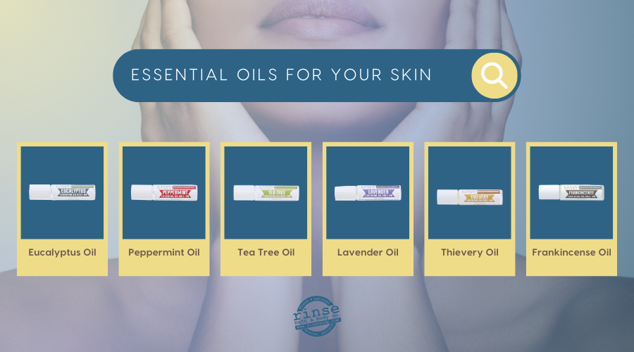 graphic about essential oils for skin