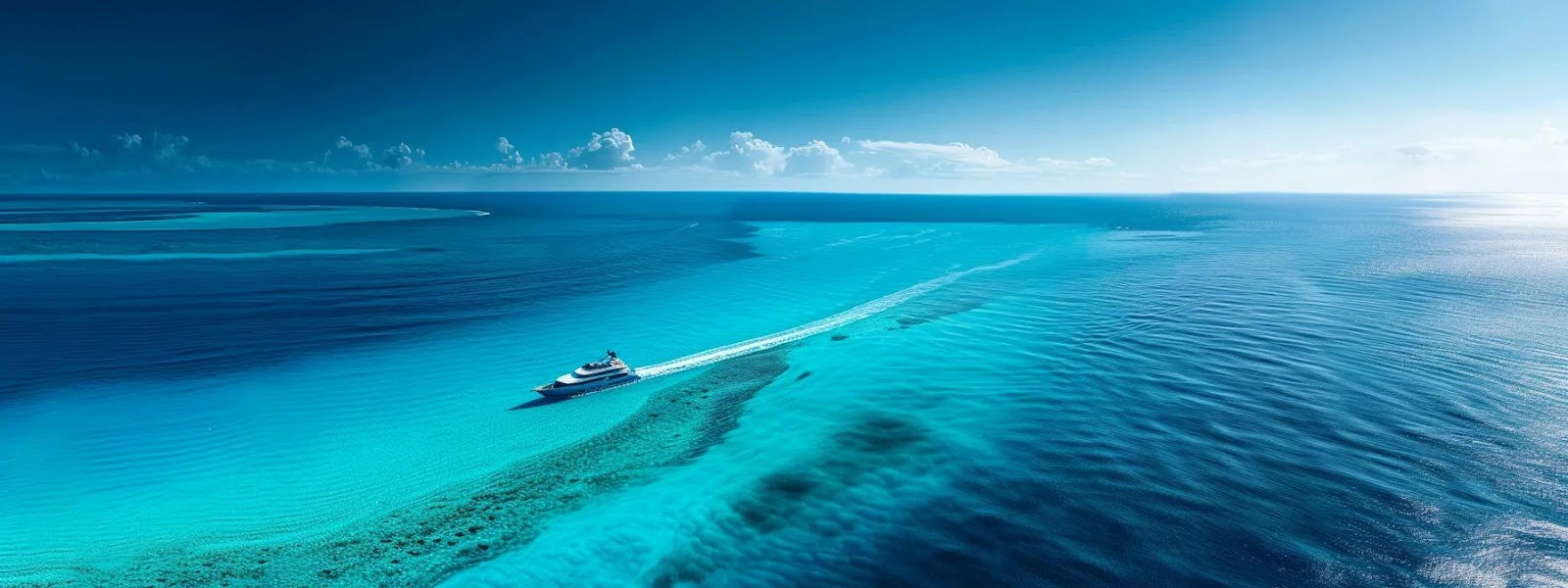 a sleek, luxurious yacht gliding through crystal-clear australian waters under a bright blue sky.