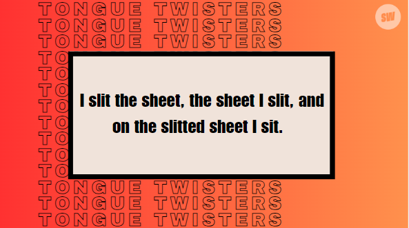 student tongue twisters in english