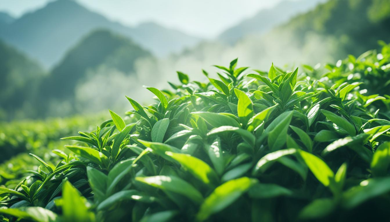 high-quality green tea leaves