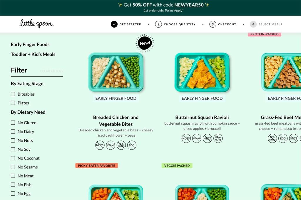 A screenshot of a food website with a focus on spoons