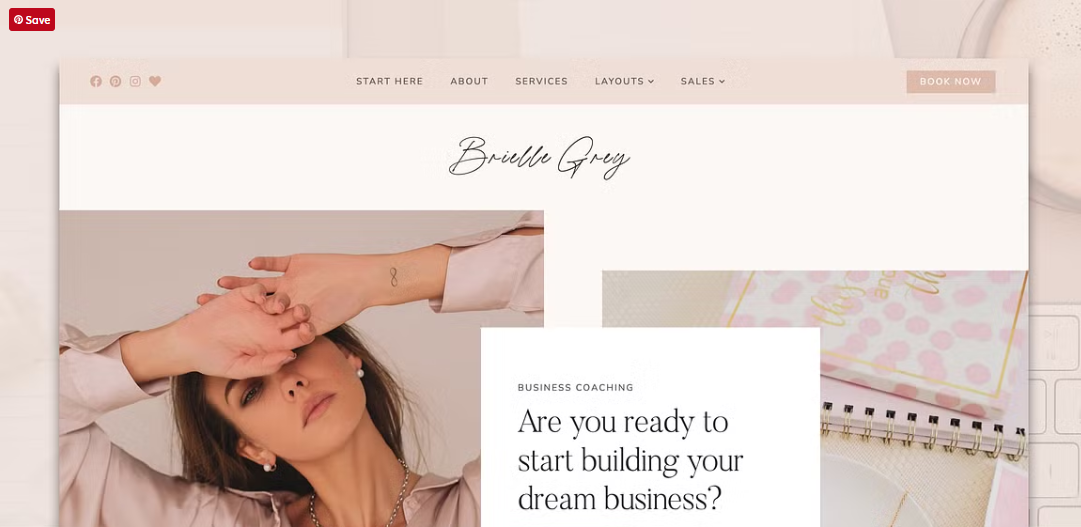 Brielle photography blog template