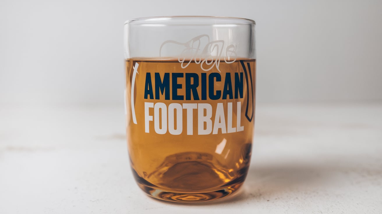 American football tumbler glass 99 cents 