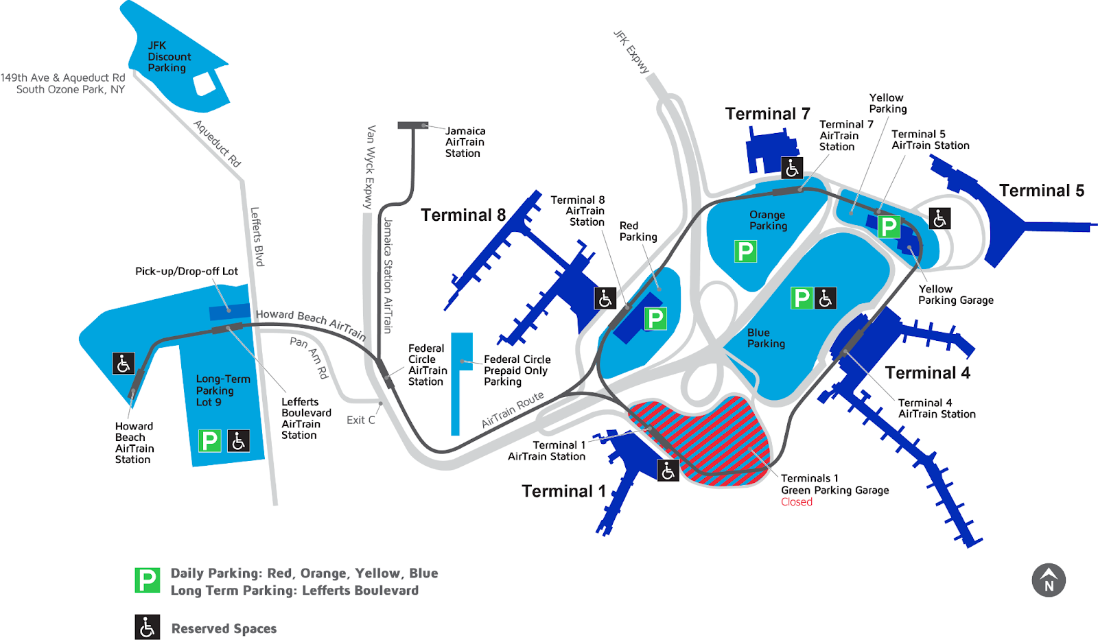 JFK - John F. Kennedy International Airport Terminal Map