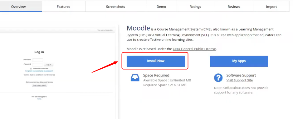 installing moodle