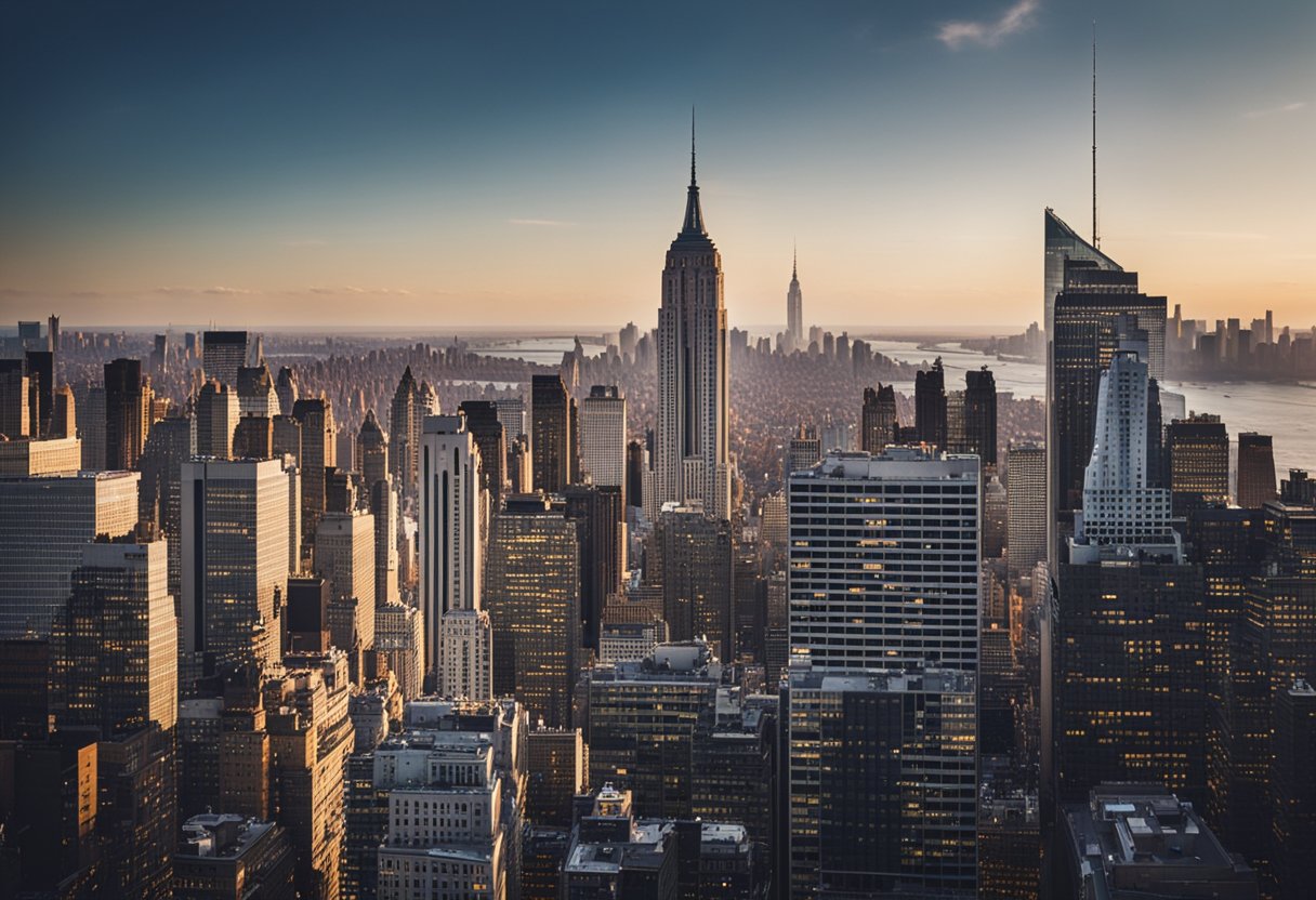 The iconic skyline of New York City, with its towering skyscrapers and bustling streets, captures the energy and excitement of one of the world's top travel destinations