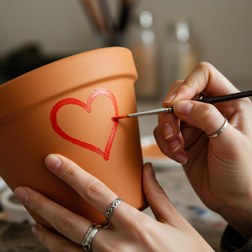 DIY Valentine's Day Plant Gifts