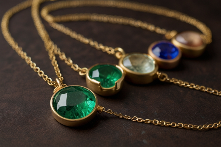 Lark Studio Jewelry Birthstone Necklaces Evergreen CO