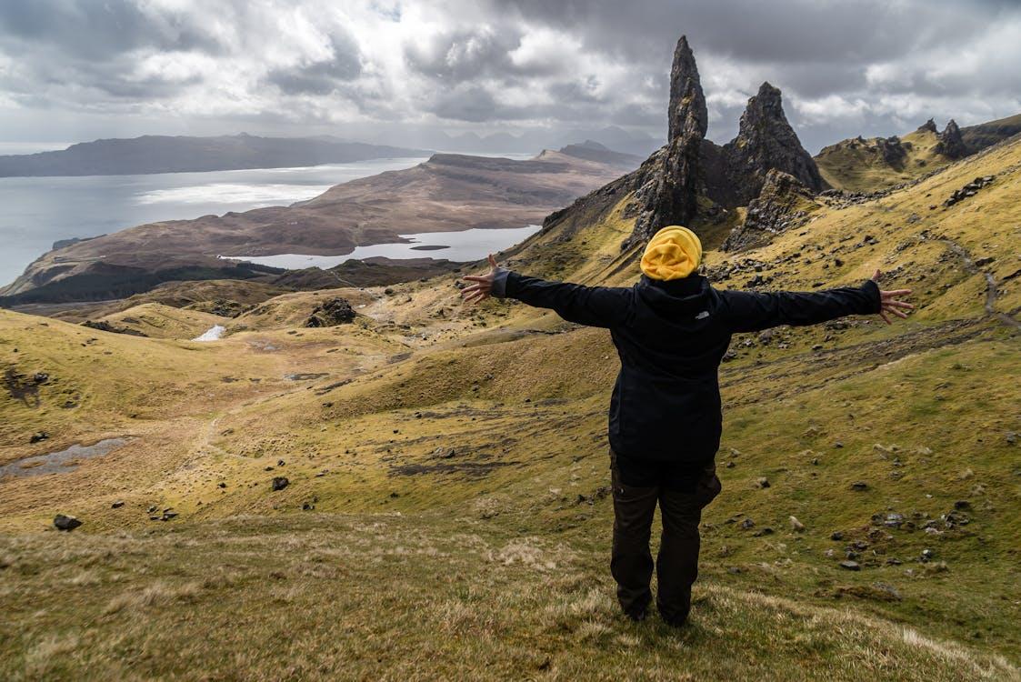 Free Enjoy a breathtaking view of the rugged landscape at Old Man of Storr, Isle of Skye. Stock Photo