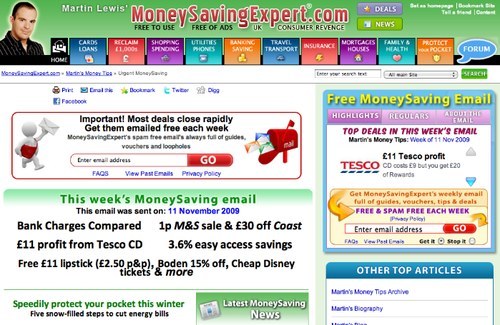 Newsletter MoneySavingExpert