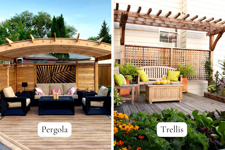 comparing michigan deck privacy solutions pergola and trellis options custom built okemos