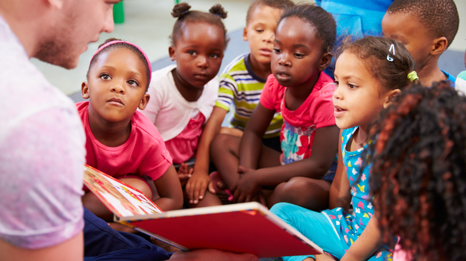 Pupils learning from teacher