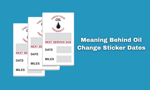 what does the date mean on oil change sticker