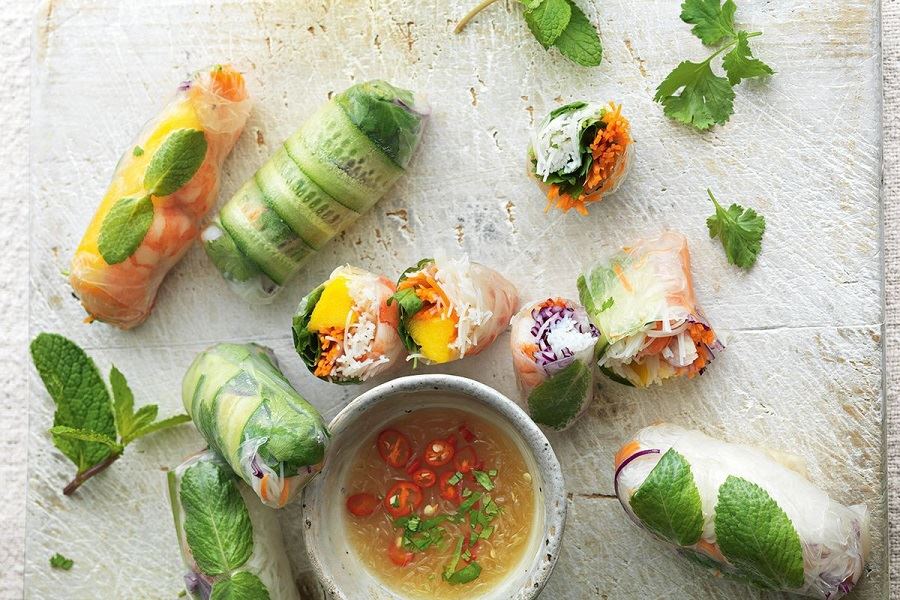 Fresh Shrimp Spring Rolls