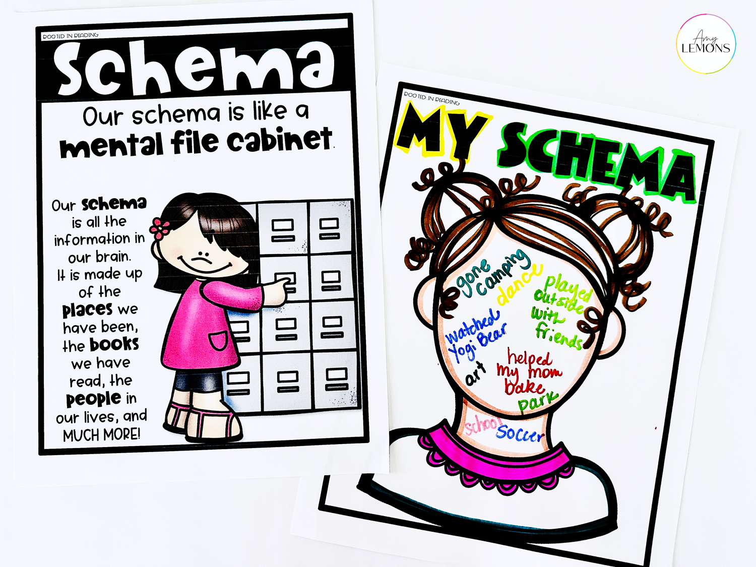 Schema digital poster and graphic organizer