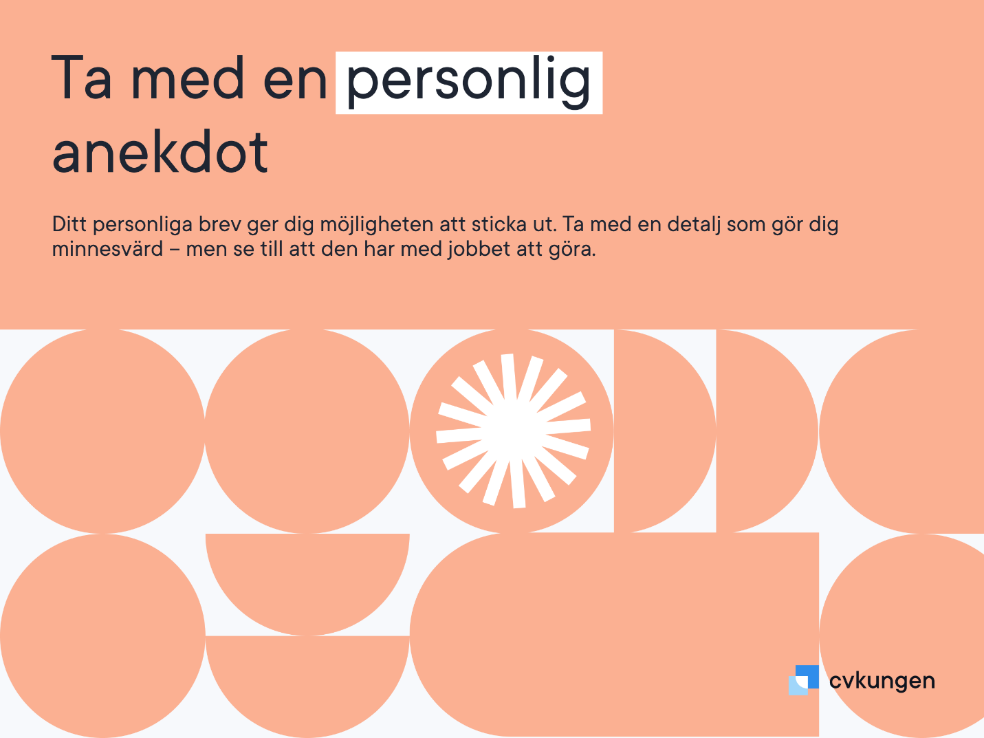 Inkludera en personlig anekdot