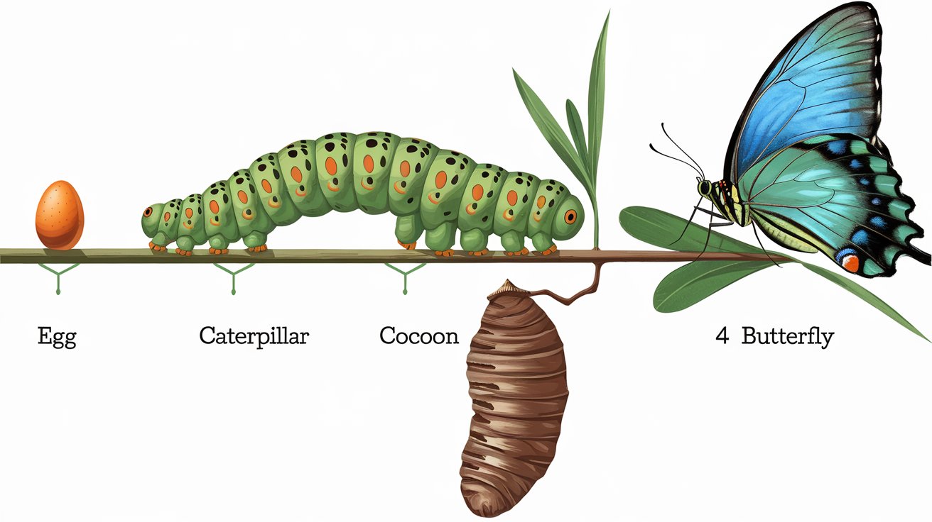 Life Stages of a Caterpillar