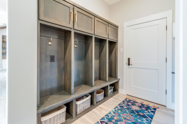 how to upgrade your mudroom for michigan winters storage and flooring ideas storage bench with baskets custom built okemos