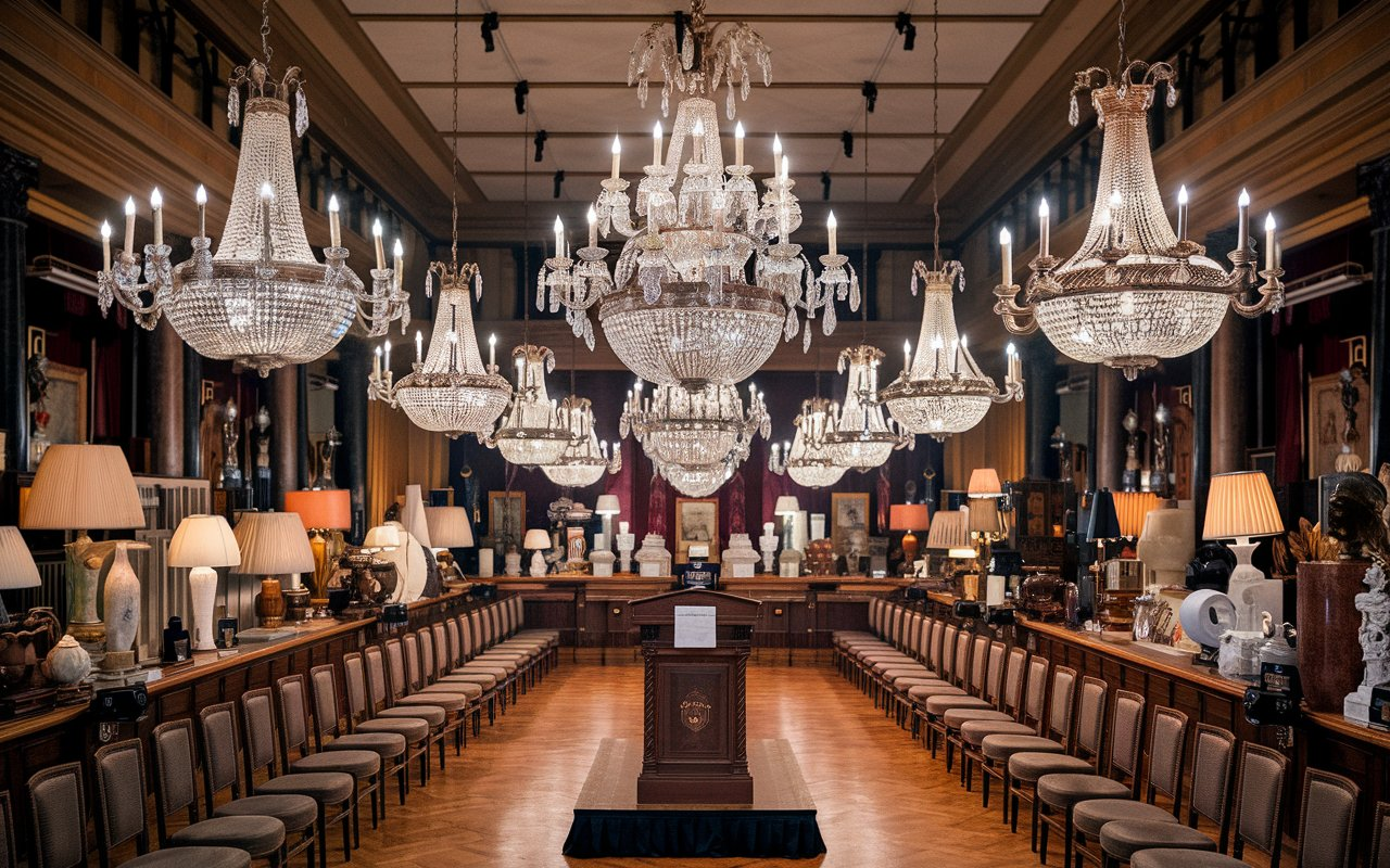 Auction Houses Specialising in Vintage Chandeliers Near 90804