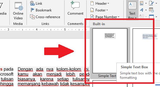 pilih “Simple Text Box”