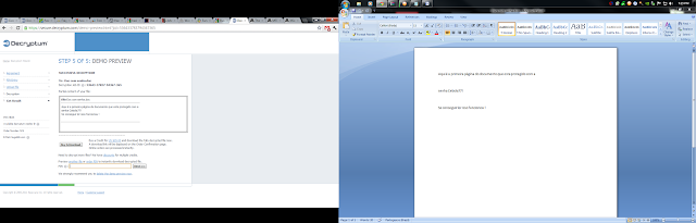Documento e Pagina do Decryptun
