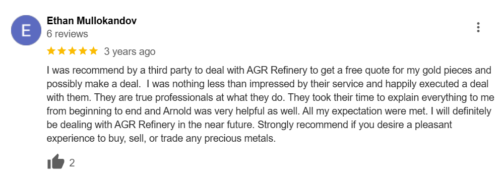 review 1 of AGR Gold