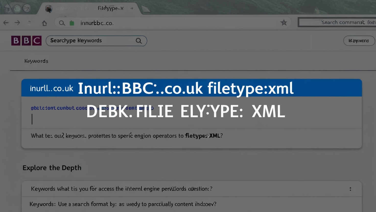 Inurl:bbc.co.uk filetype:xml