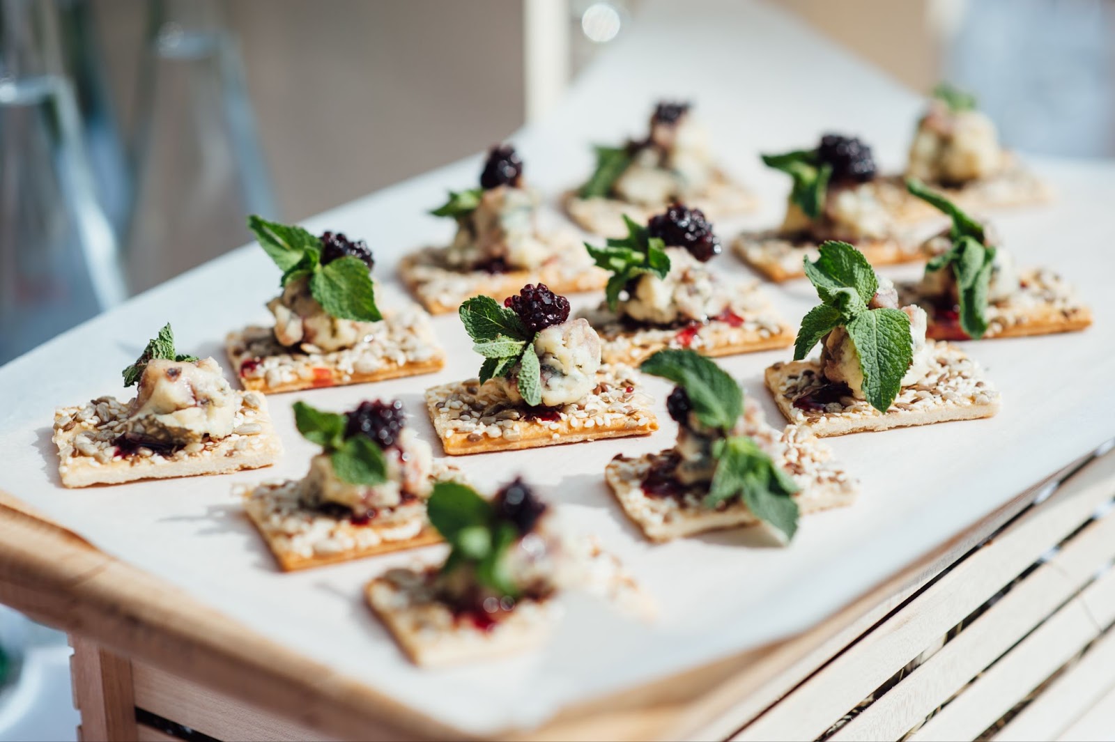 catering table snack