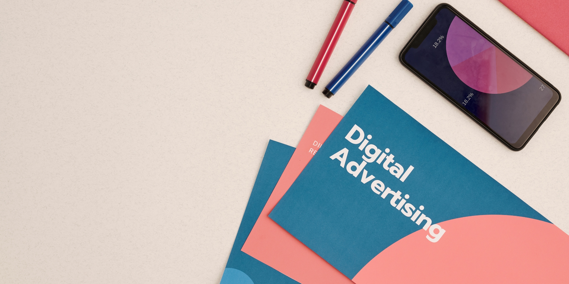 The Role of Advertising Companies in Qatar’s Digital Printing Revolution Modern digital advertising materials with vibrant designs, representing the role of advertising companies in Qatar’s digital printing industry