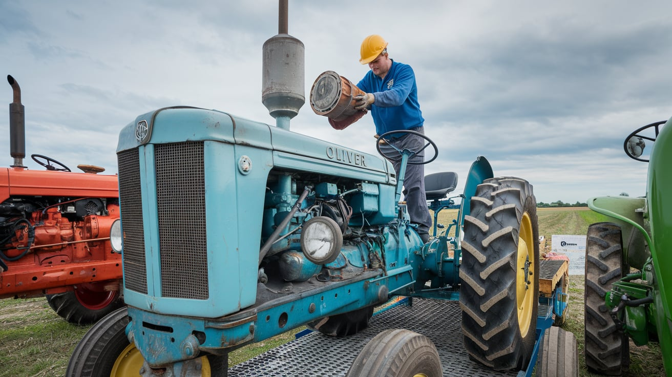 1959 Oliver 550 Tractor Air Filter Replacement