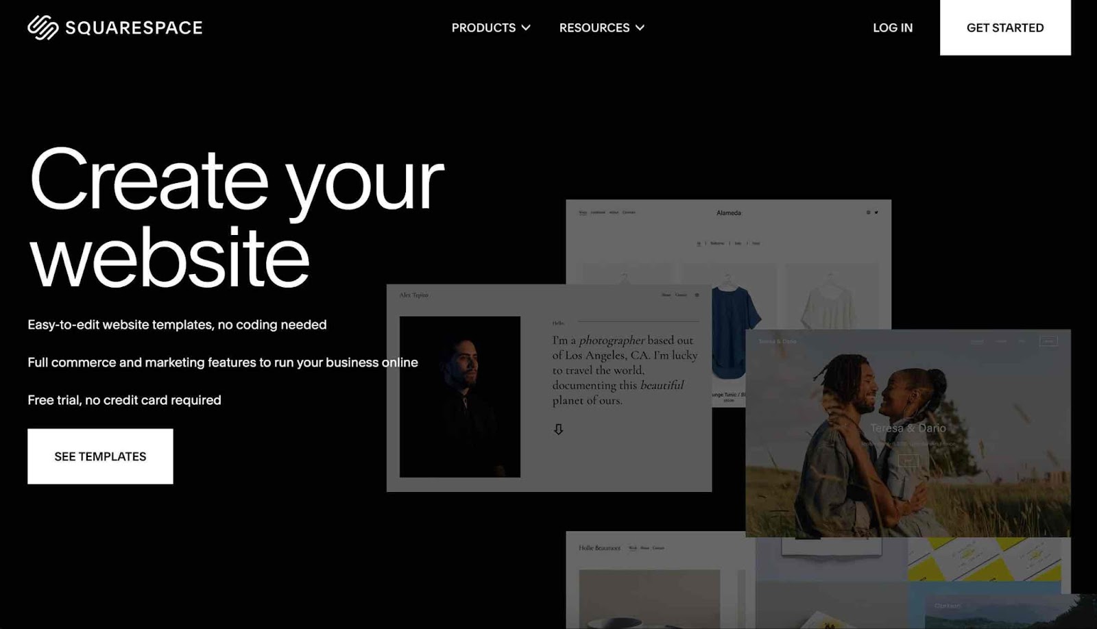 Squarespace Homepage 