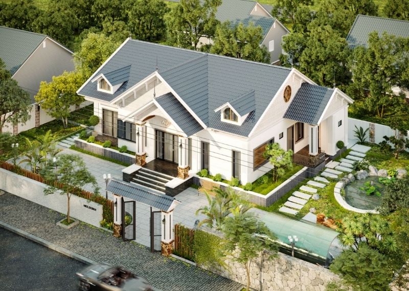 Thiết kế nhà 100m2 3 phòng ngủ Xây dựng Nhất Tín