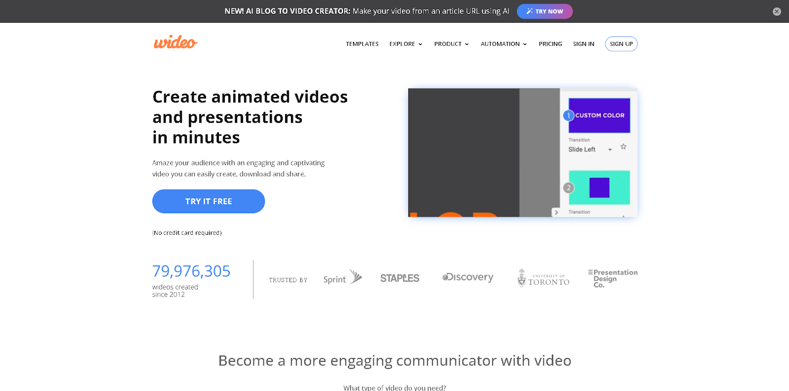 wideo video ad maker