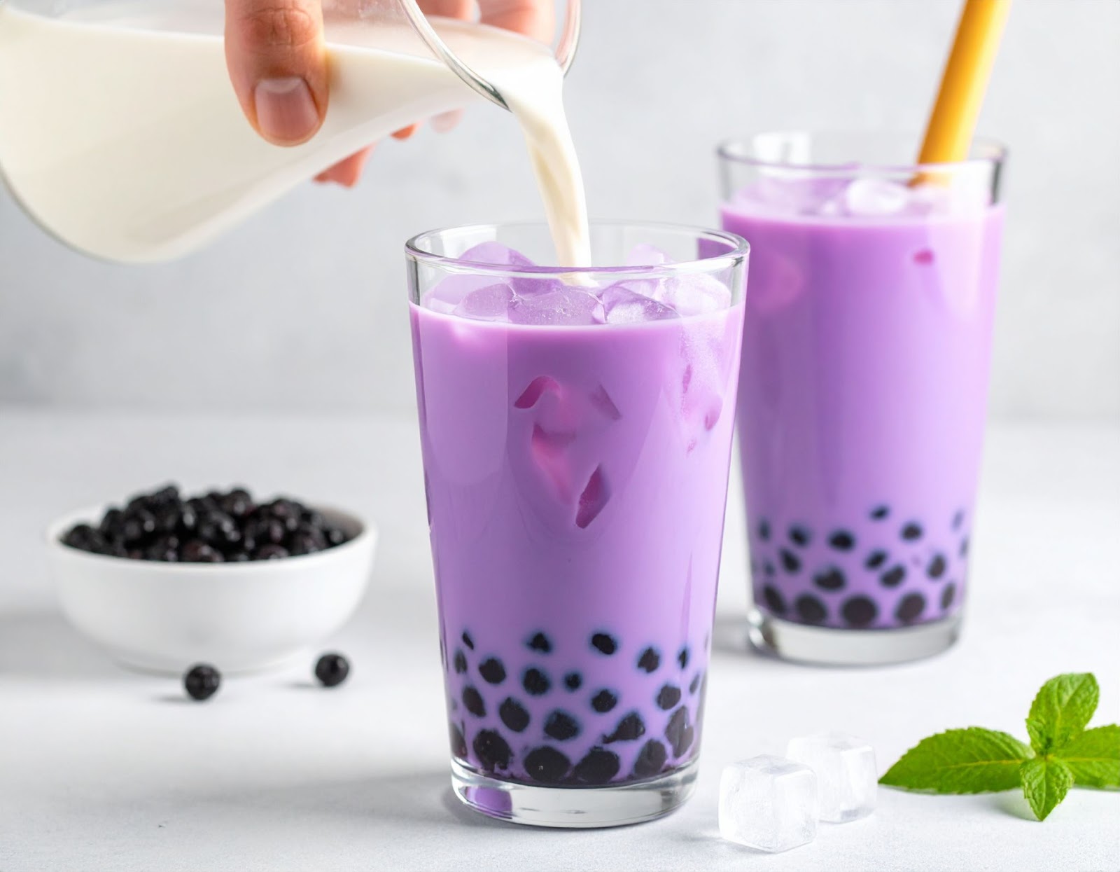 Taro bubble tea