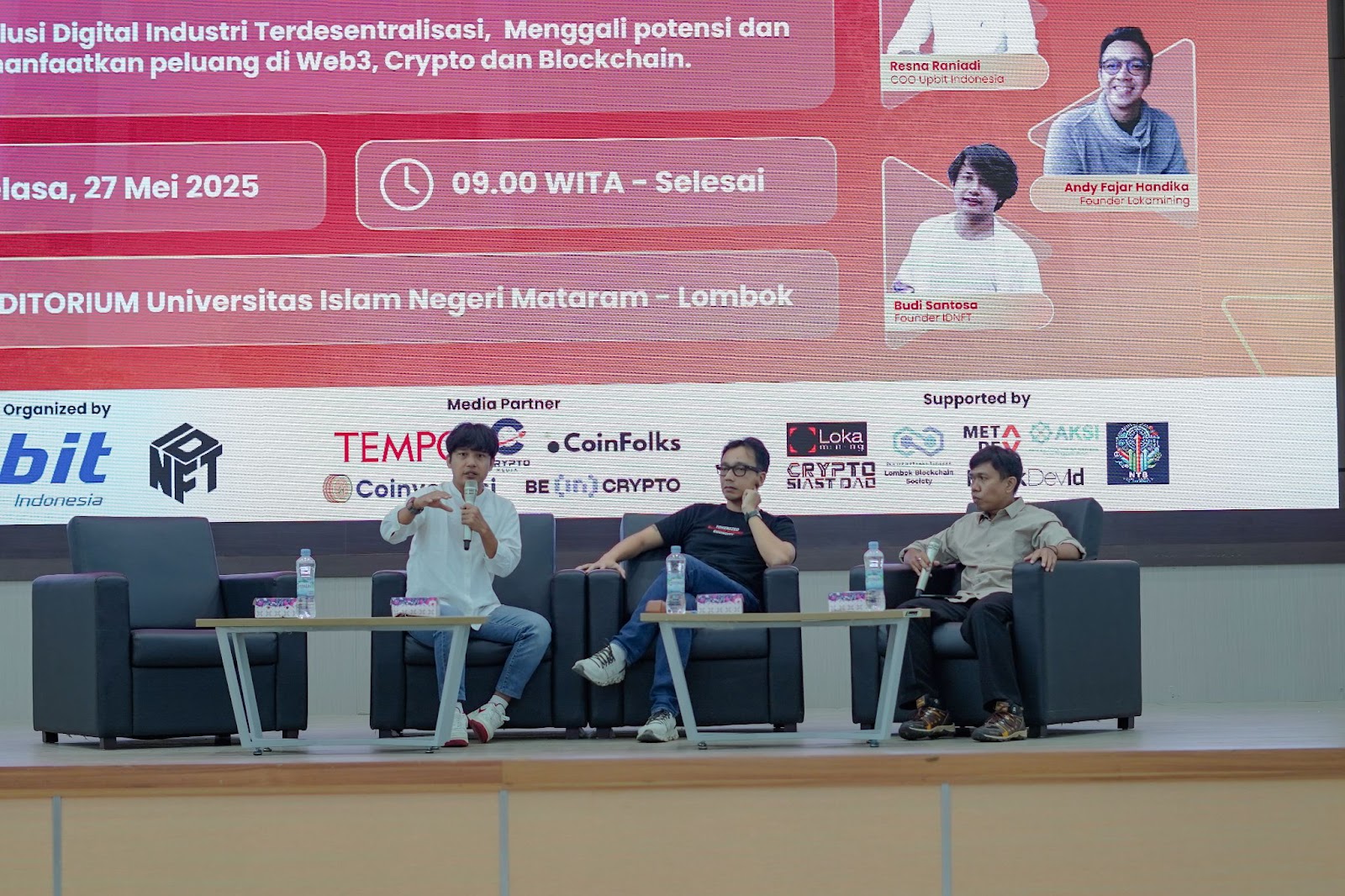 UPbit Bersama IDNFT Adakan Edukasi Teknologi Blockchain dan Web3 Kepada Mahasiswa UIN Mataram