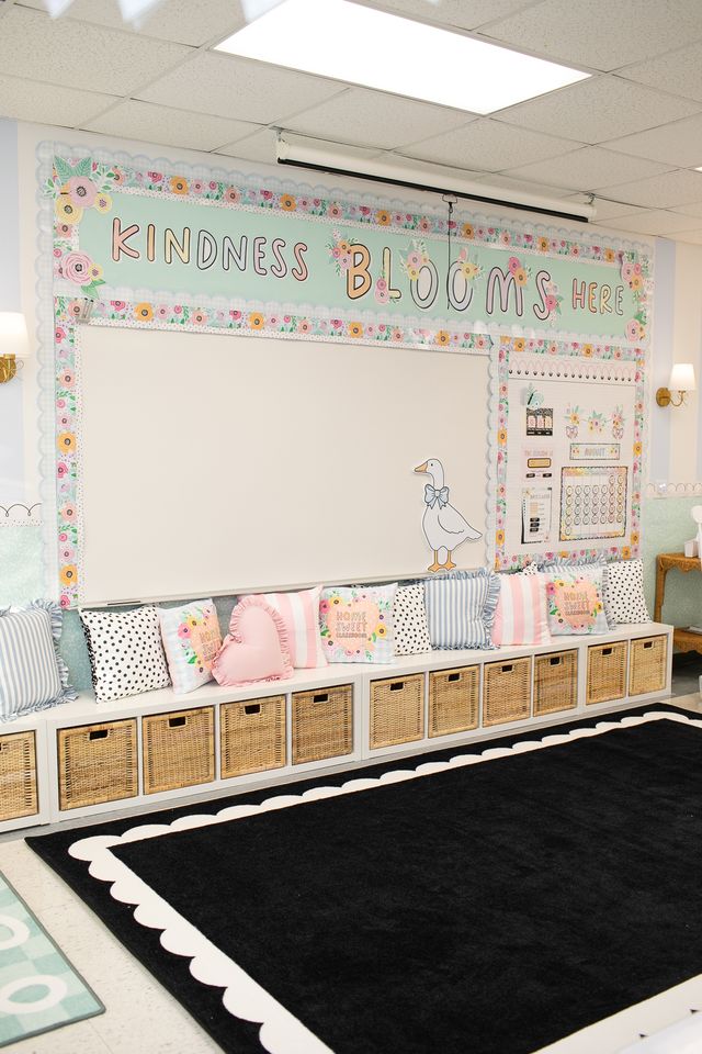 Pastel classroom whole group section