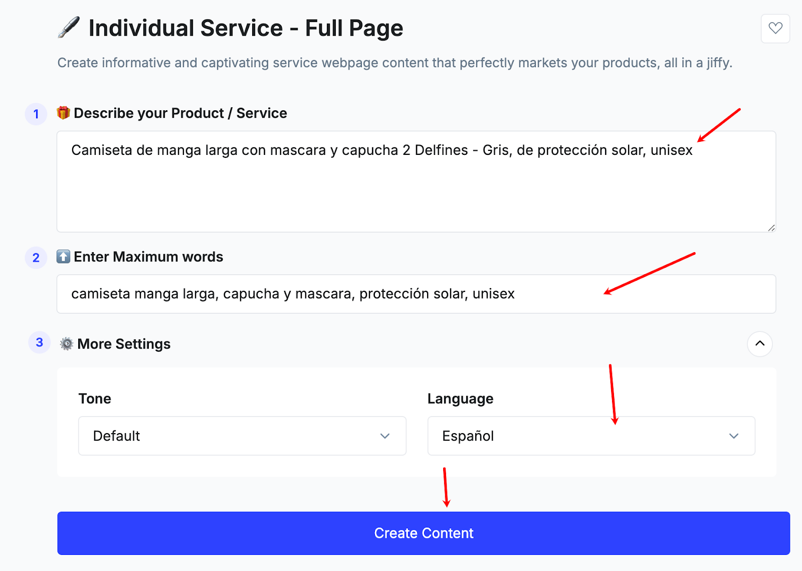 indivual servicio contenido en Gravitywrite