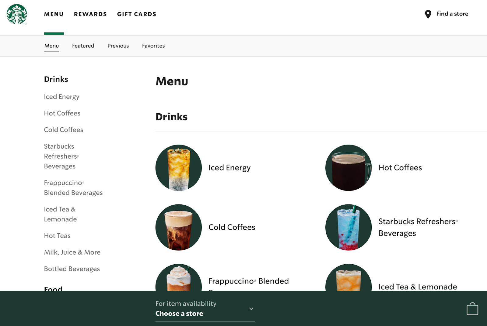 Starbucks’s cohesive UI