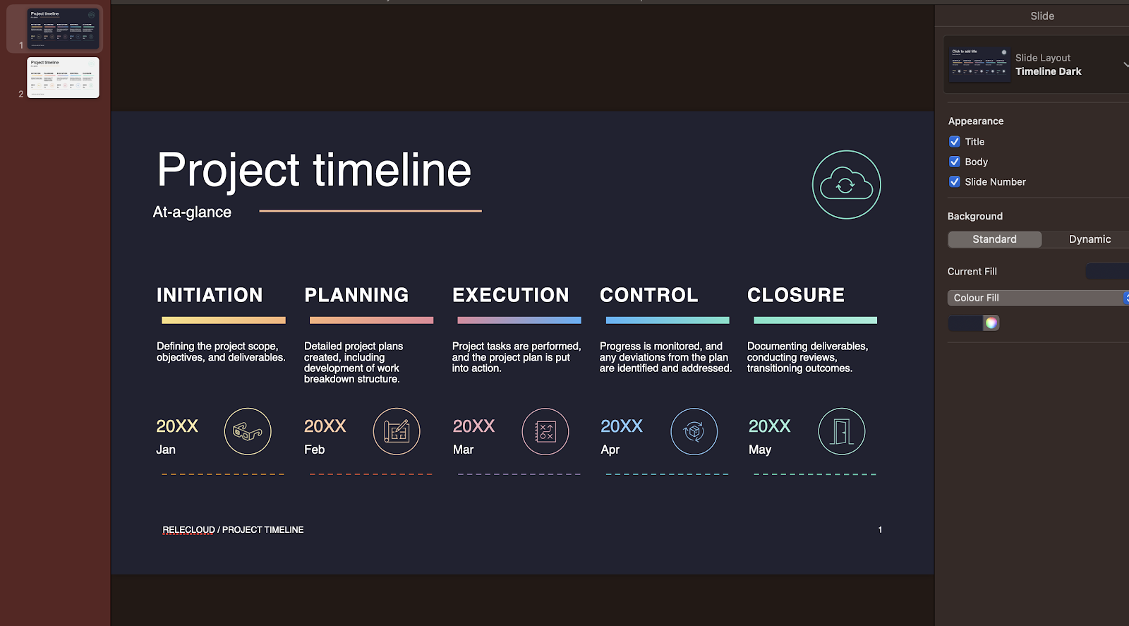 Gradient History Timeline by Microsoft