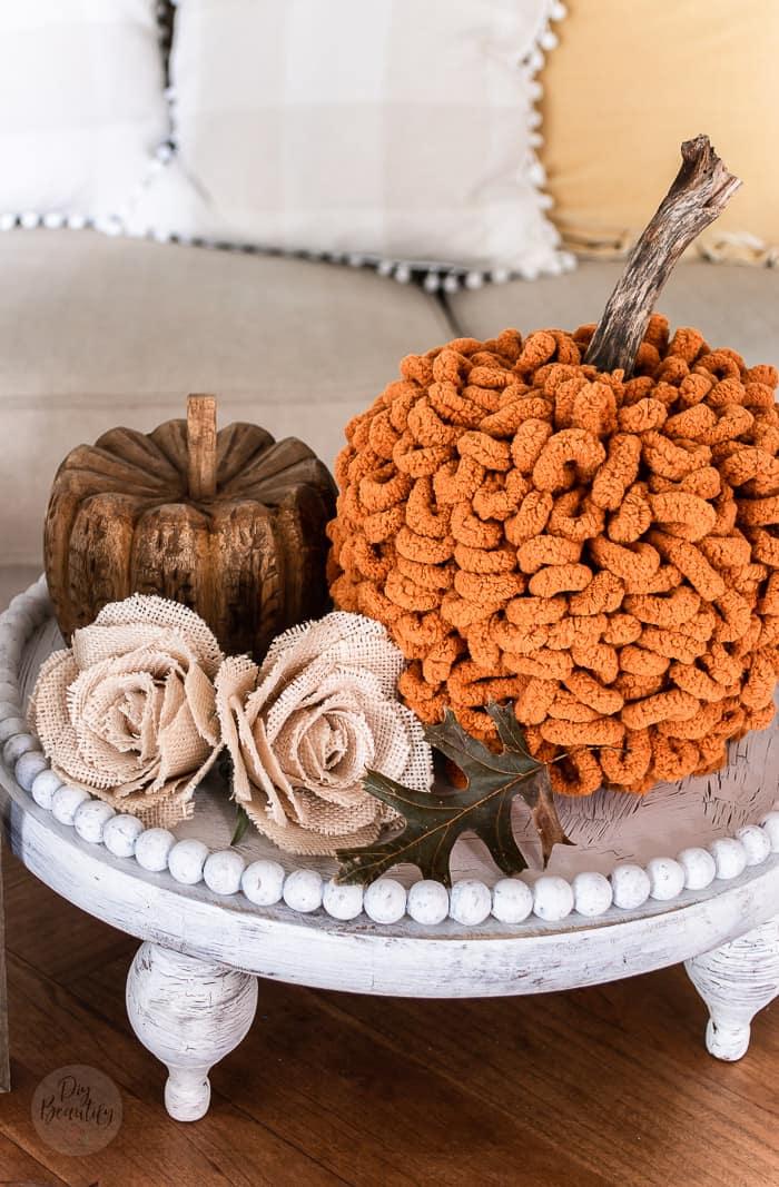 DIY Loop Yarn Pumpkins