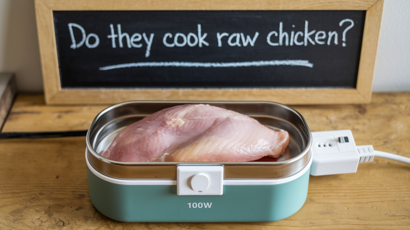 Electric Lunch Box 100W Do They Cook Raw Chicken