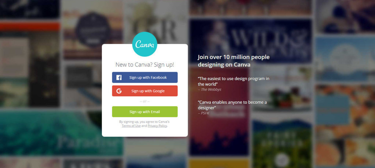 تسجيل الدخول ب Canva AI