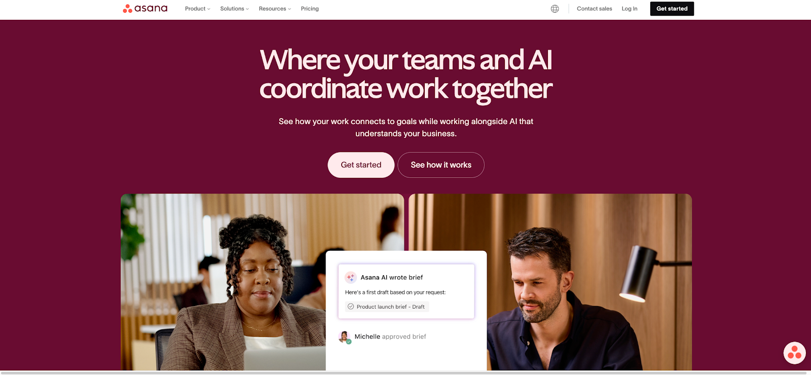 Asana for work management tool