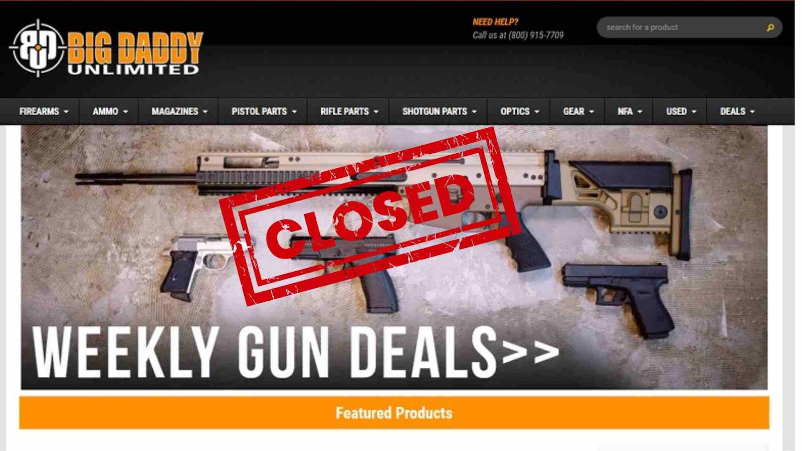 Non-Functional Website of Big Daddy Unlimited