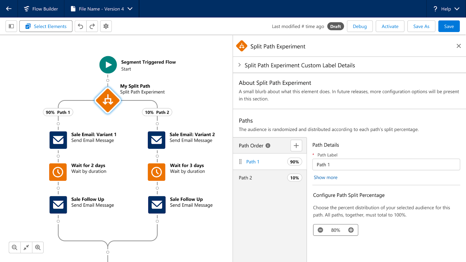 Marketing Cloud Advanced Edition - Path Experiment