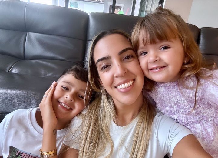 Claudia Silva and Kids