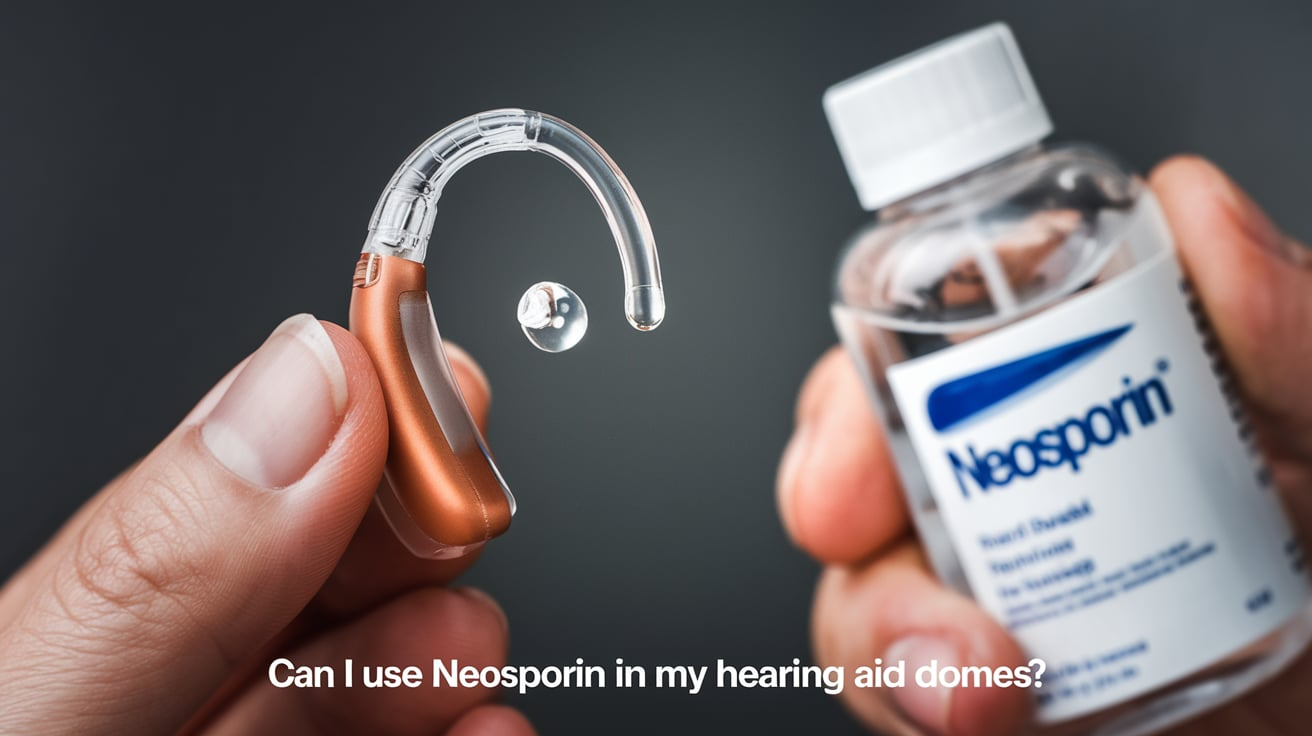 can I use Neosporin in my hearing aid domes