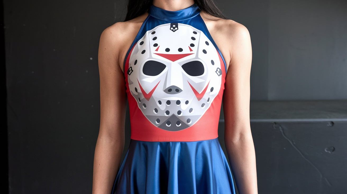 friday the 13th jason mask skater dress