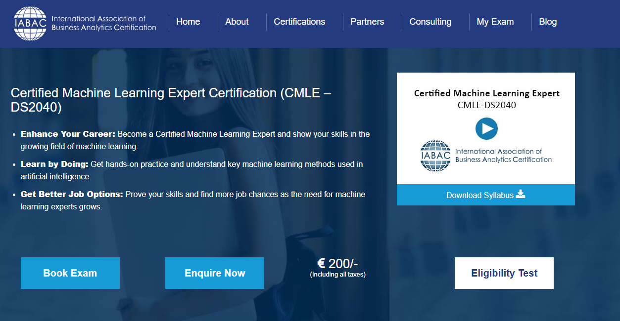 Certified Machine Learning Expert
