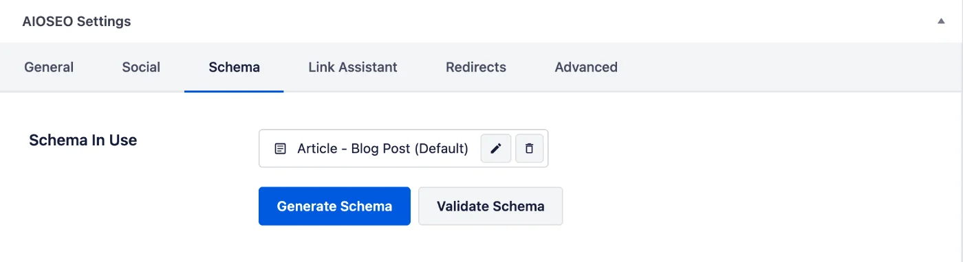 AIOSEO's Schema Builder